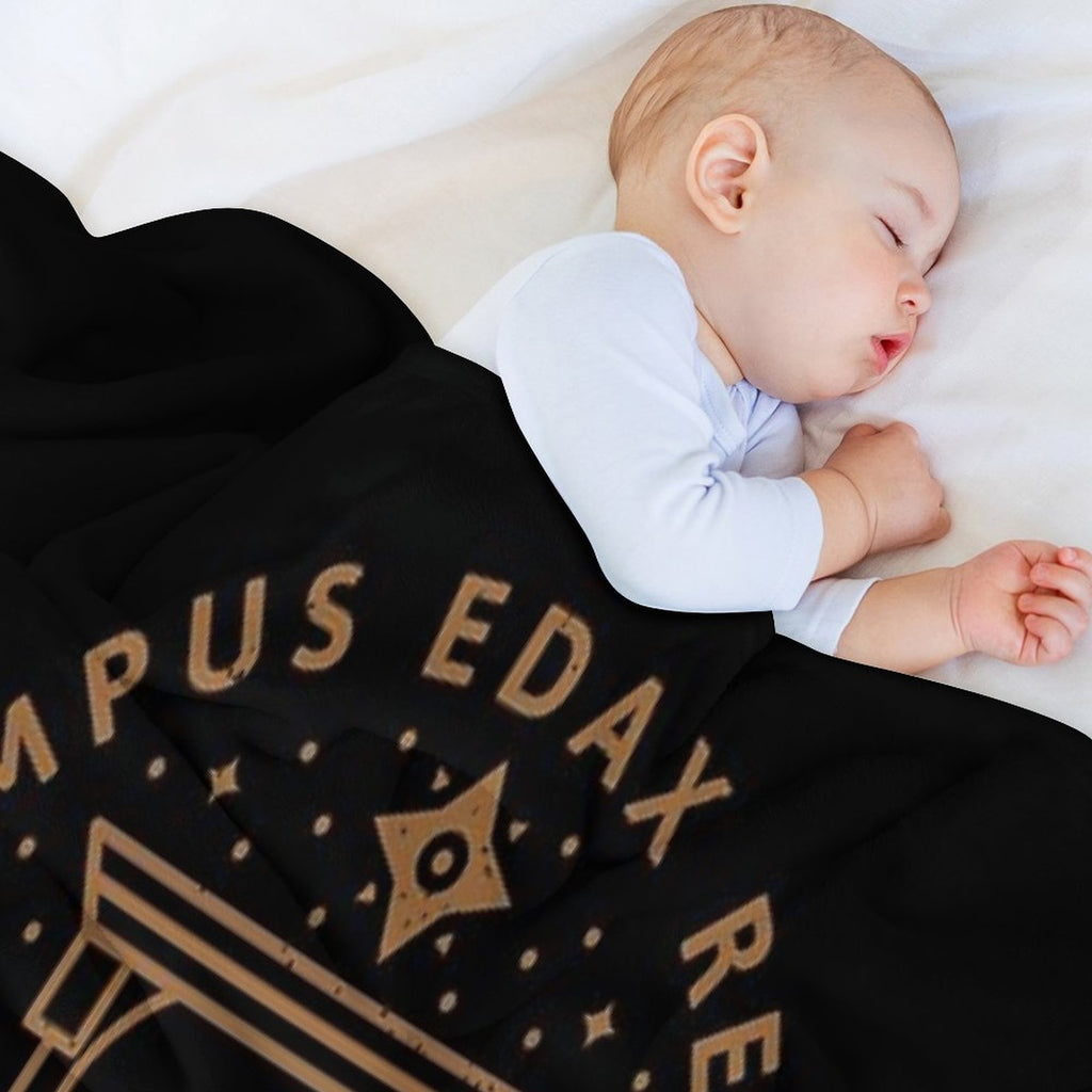 Tempus Edax Rerum Plush Throw Blanket