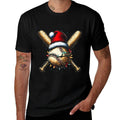 Christmas Baseball Pajama Xmas Santa For Men Boys Girls Kids  Trendy Pattern T-Shirt