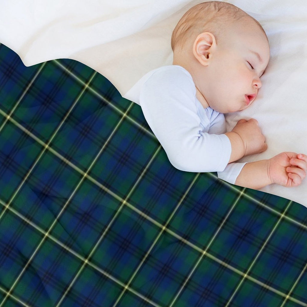 Clan Johnstone Tartan Sustainable Throw Blanket