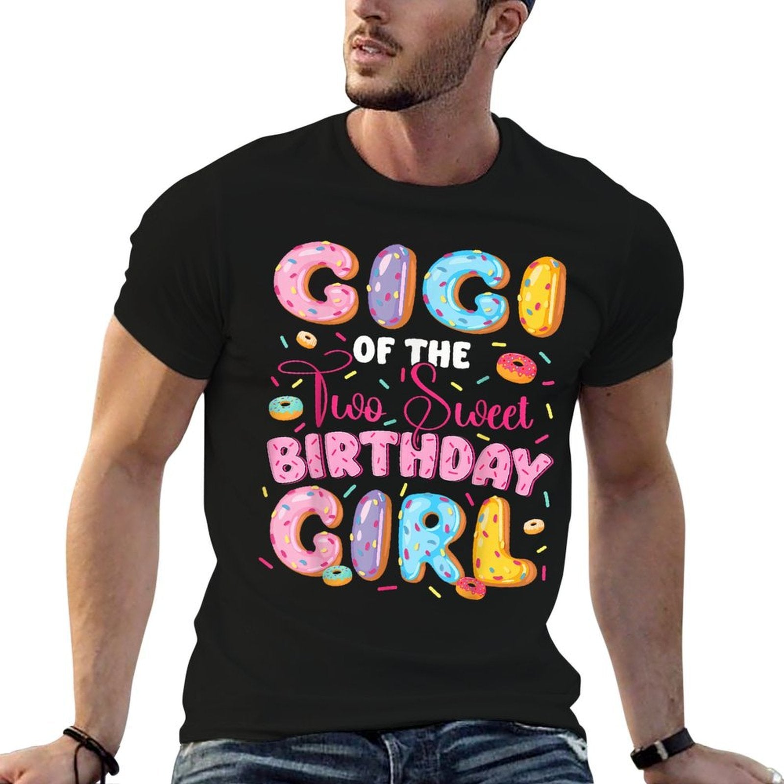 Gigi Of The Two Sweet Birthday Girl Donut 2Nd Birthday  Eco-friendly Material T-Shirt