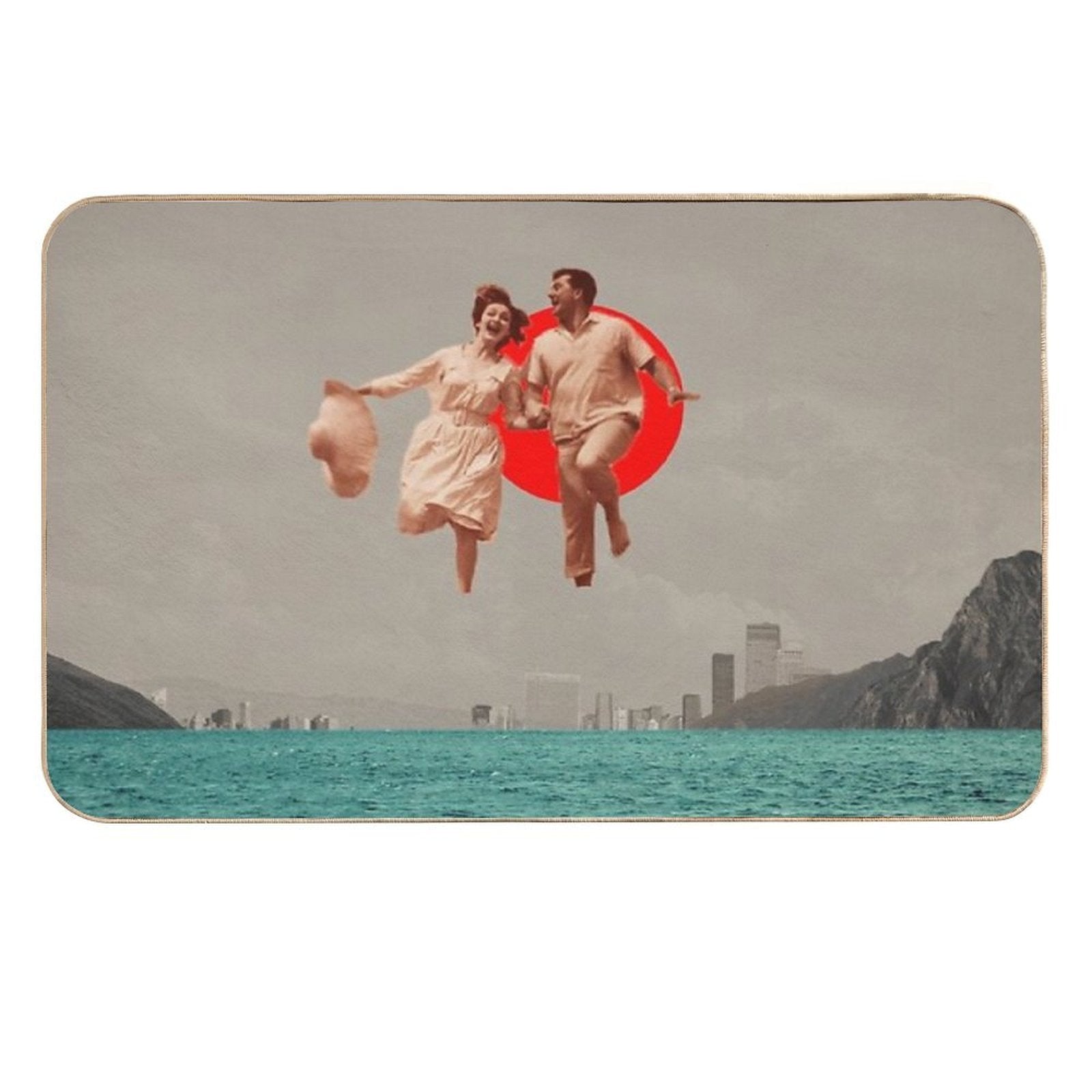 Don't Look Back  Easy Maintenance Bath Mat
