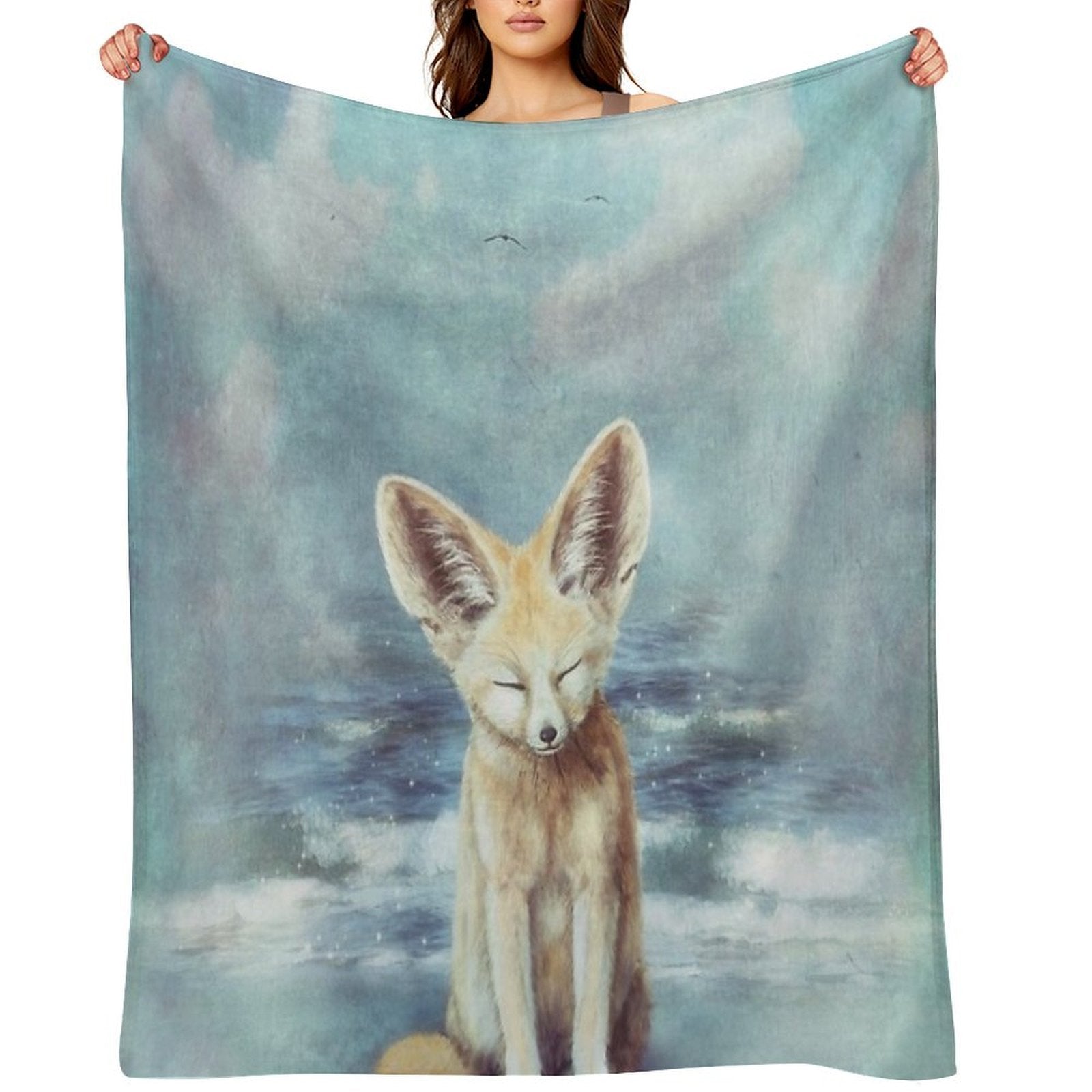A Fennec's Dream Anti-pilling Throw Blanket