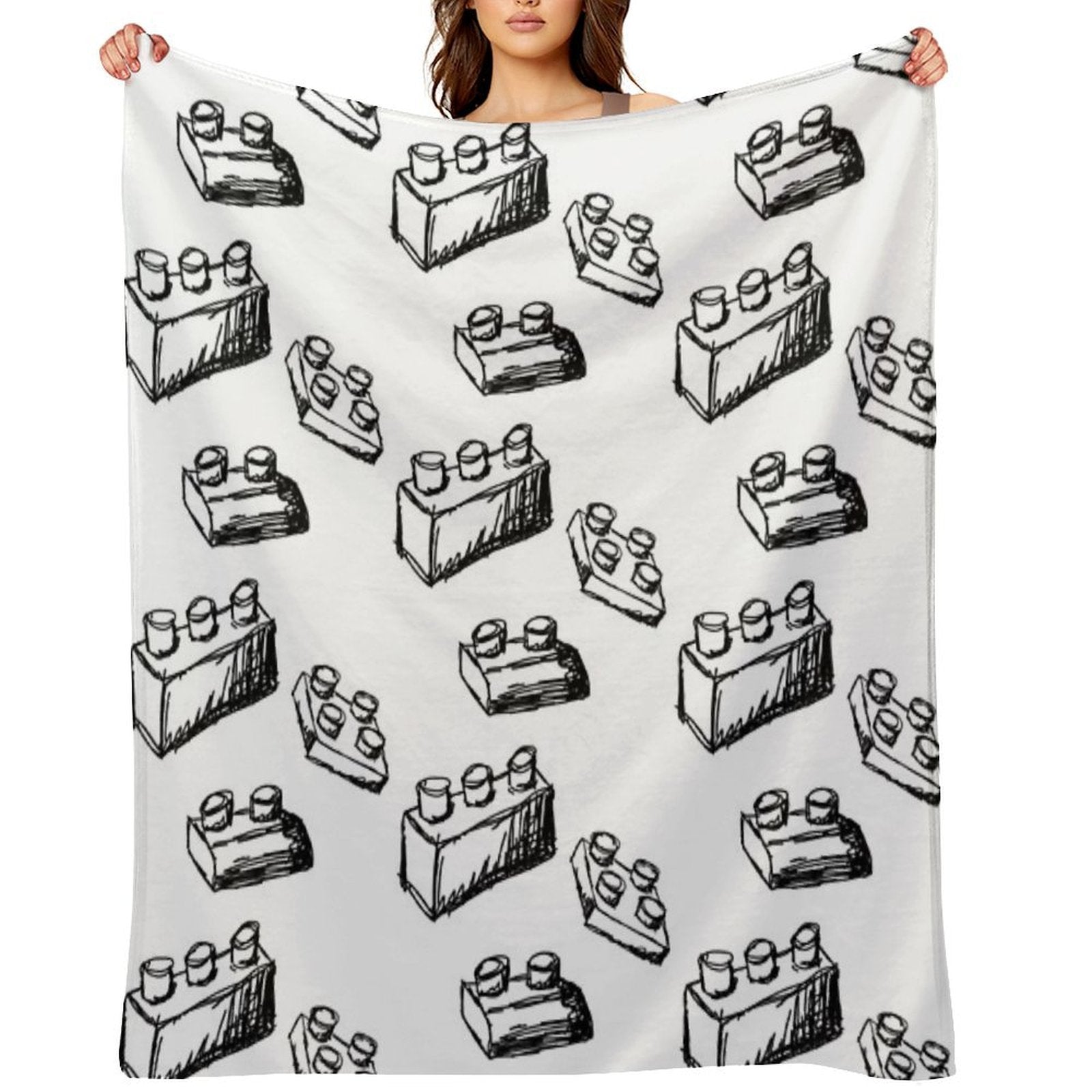 Building Blocks Sustainable Throw Blanket
