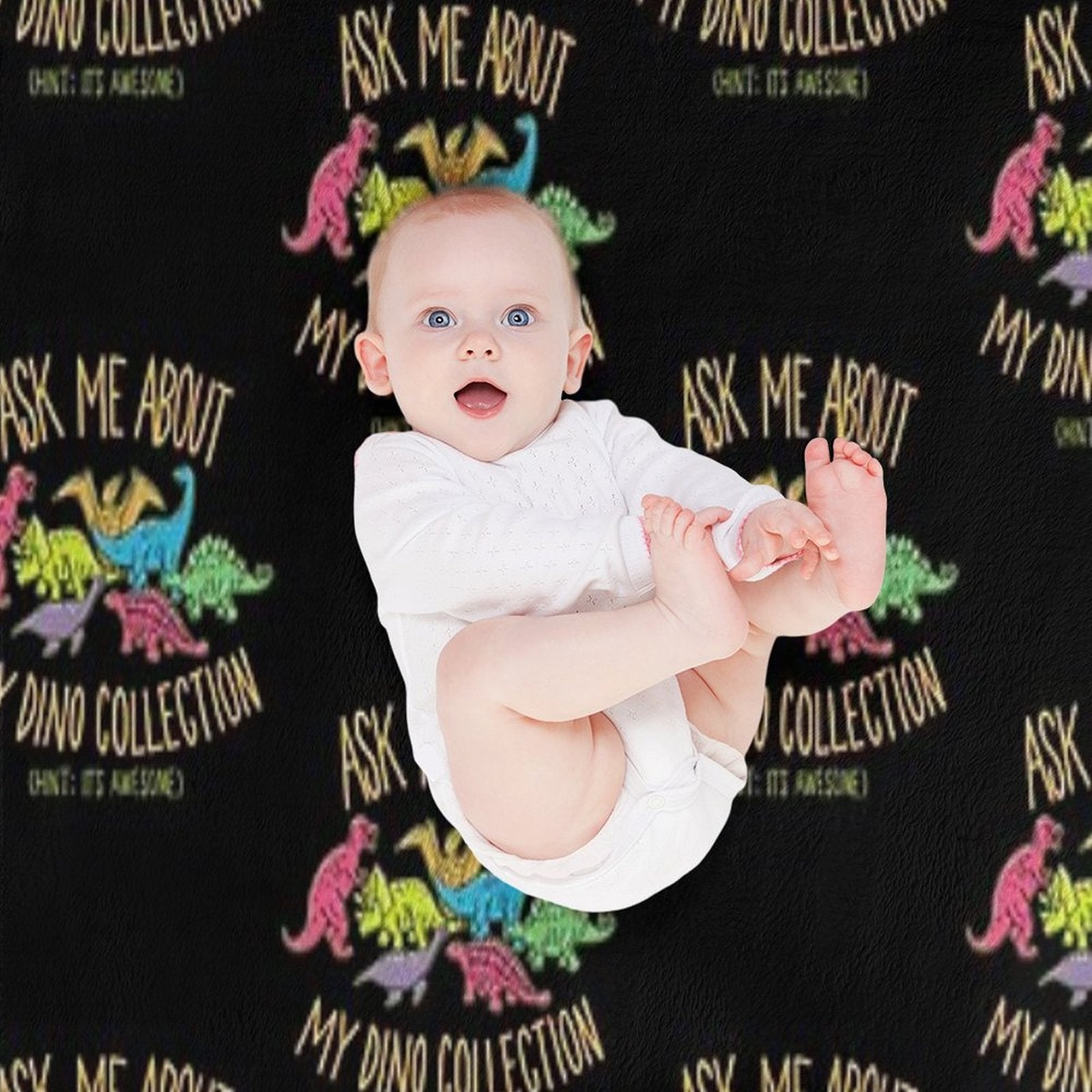 Dino Collection Travel-friendly Throw Blanket