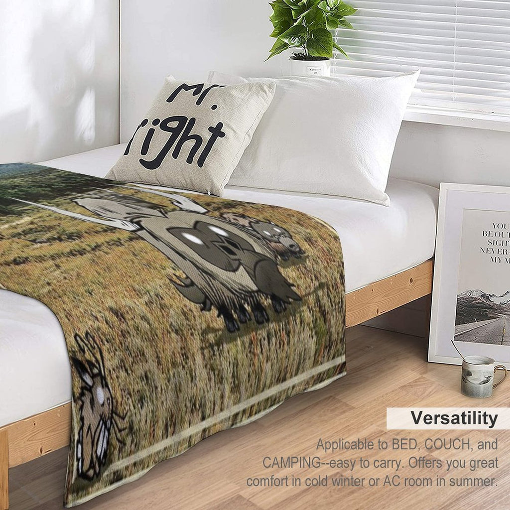 Beefalo Country - Dont Starve Quick-dry Throw Blanket