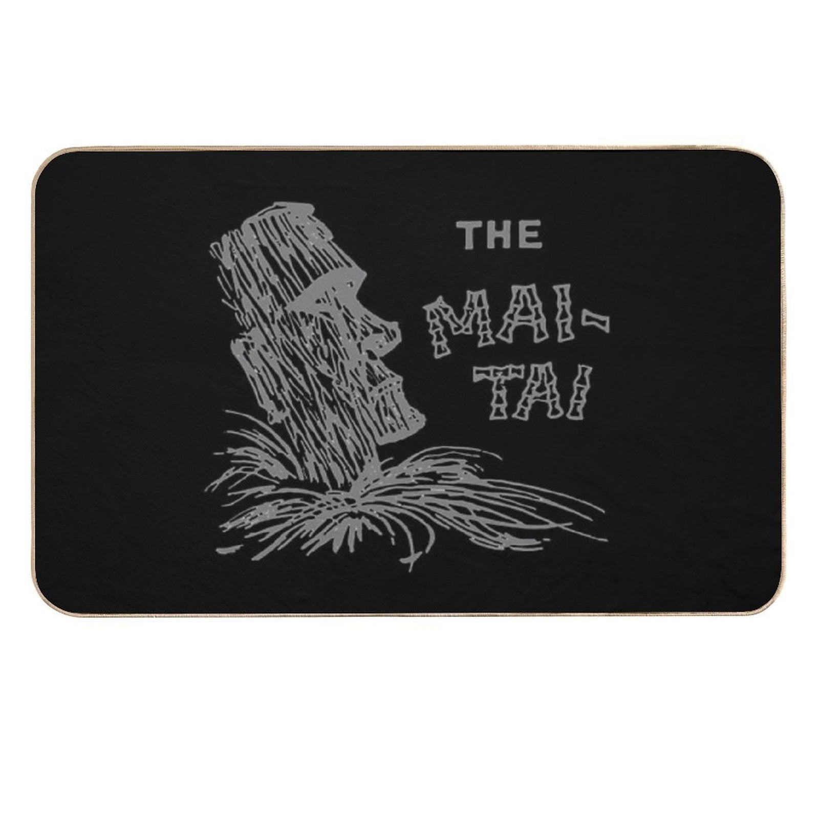 Vintage The Mai Tai - Tiki Idol  Rapid-Drying Bath Mat