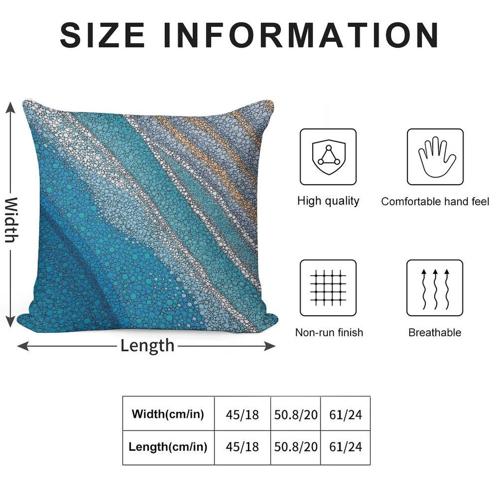 With The Tides Soft Bedroom Essential Throw Pillow