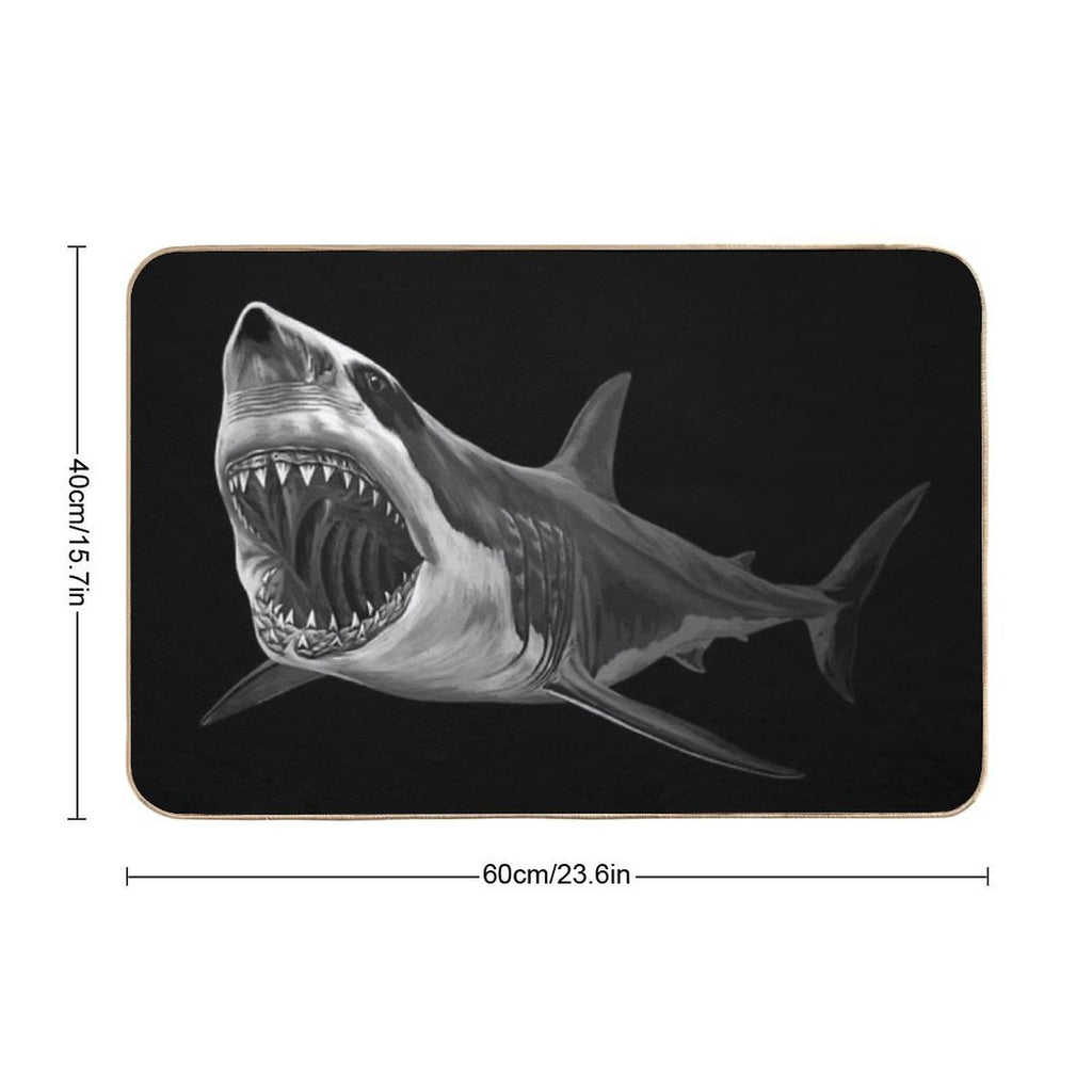 Great White Shark  Odorless Bath Mat