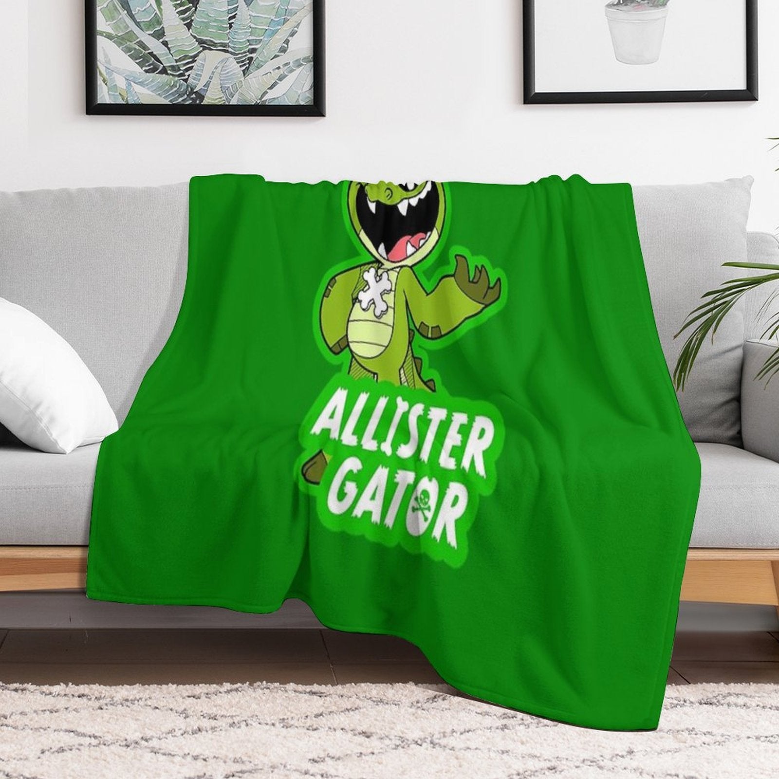 Allister Gator Shrink-resistant Throw Blanket