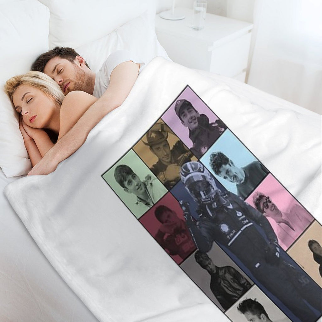 Charles Leclerc Ft. The Eras Tour Velvety-soft Throw Blanket