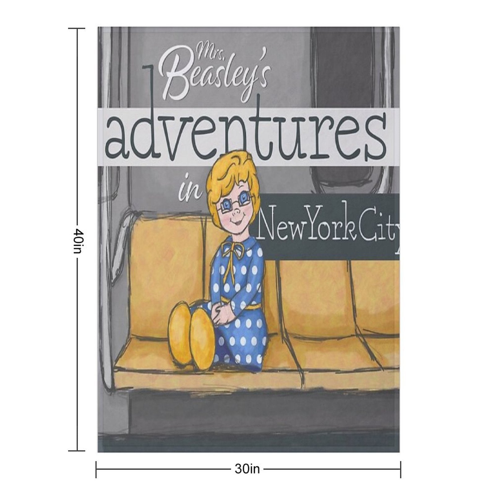 Mrs. Beasley's Adventures Velvety-soft Throw Blanket