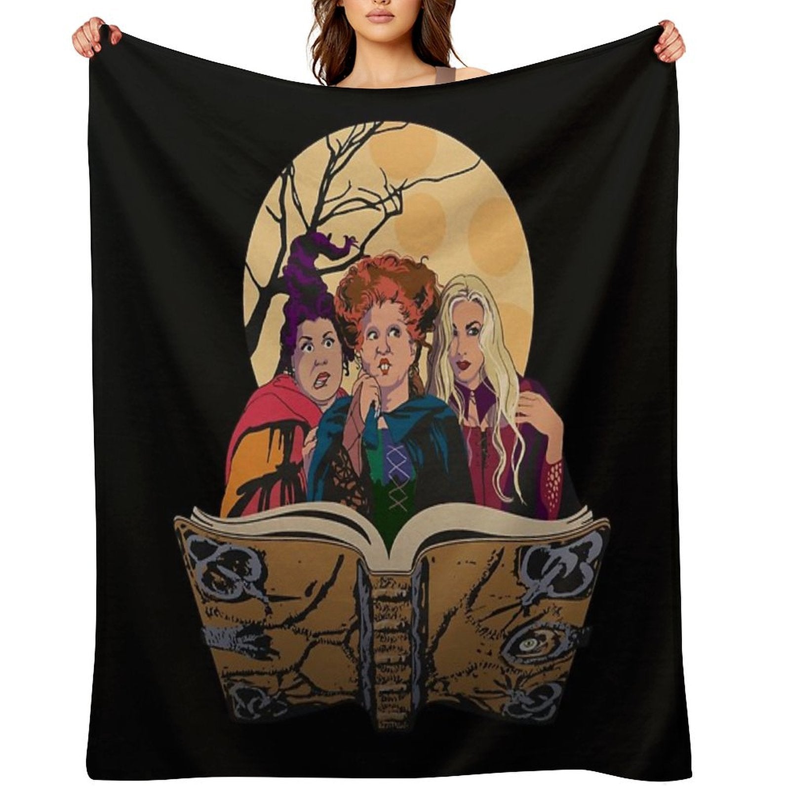 Hocus Pocus Sanderson Sisters Premium Throw Blanket