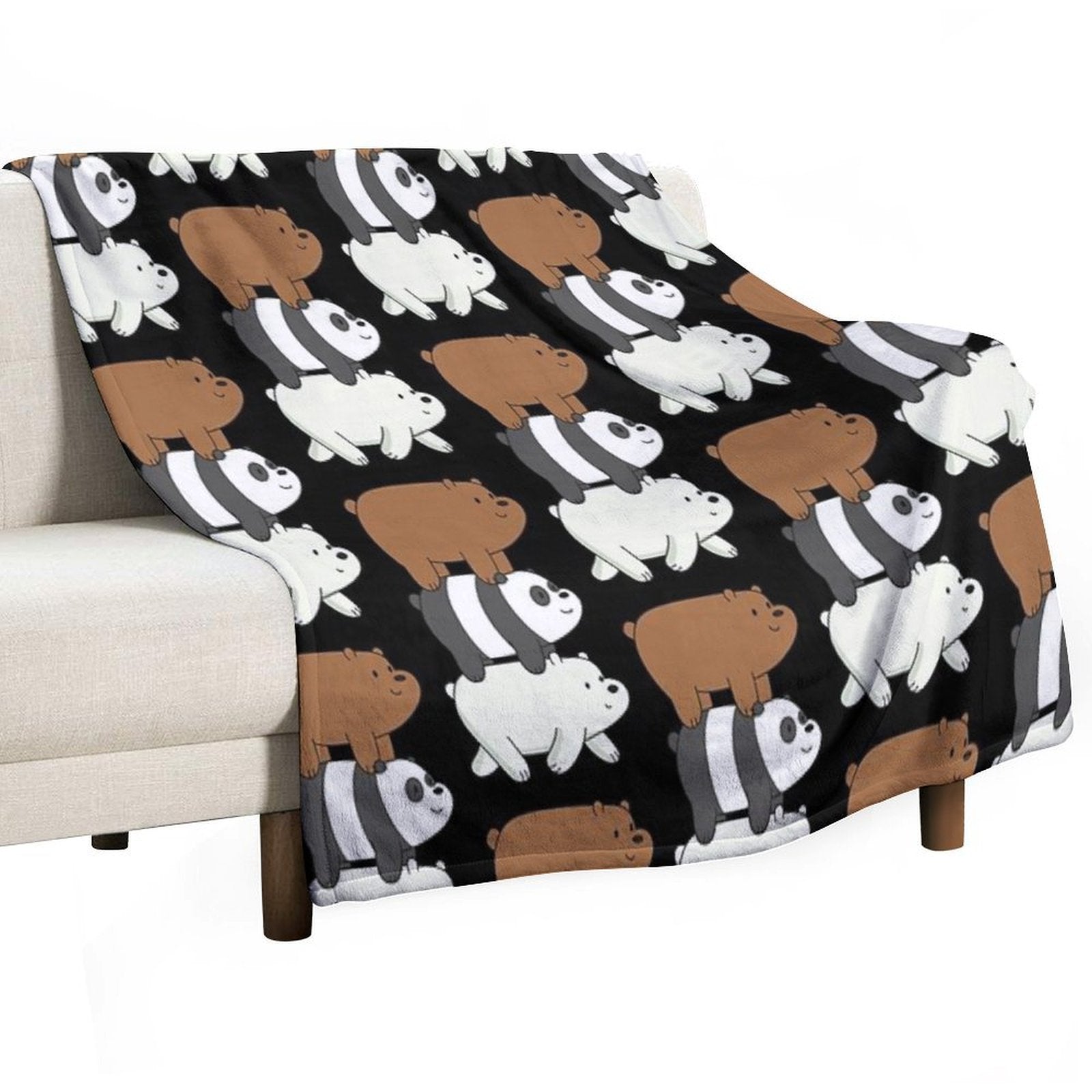We Bare Bears Lightweight Throw Blanket