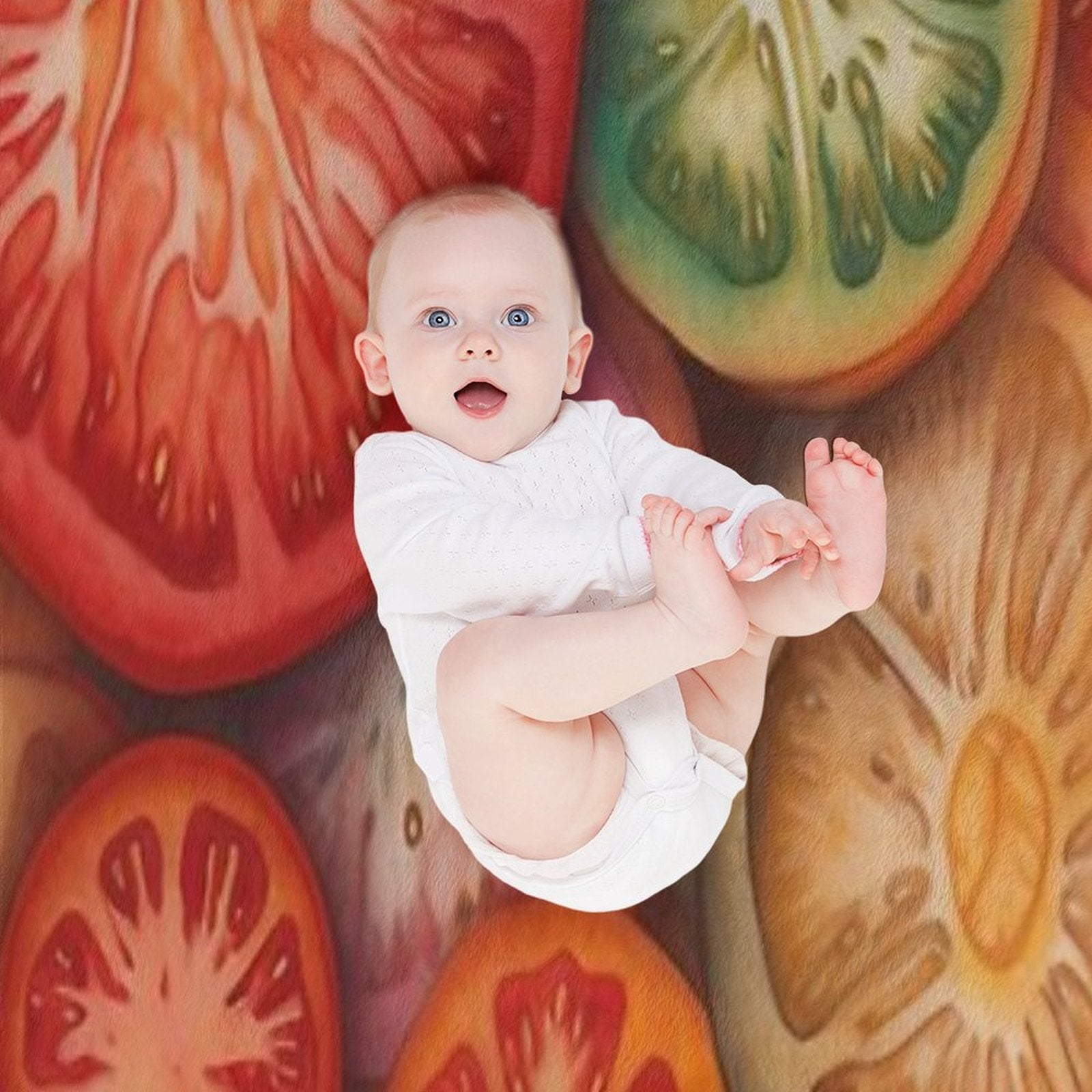 Tomato Quick-dry Throw Blanket