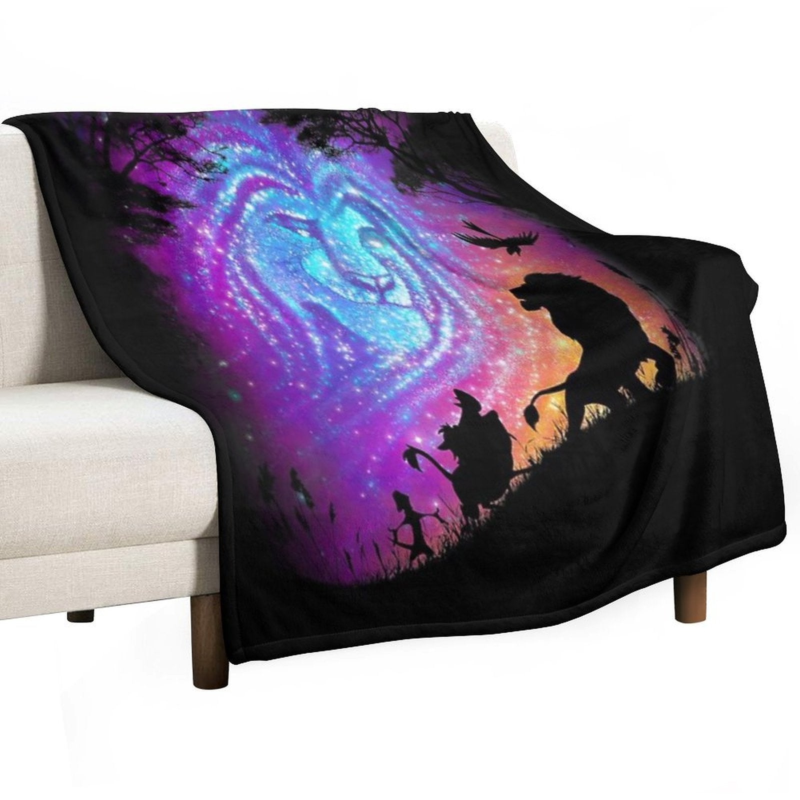 He Lives In You Plush Throw Blanket