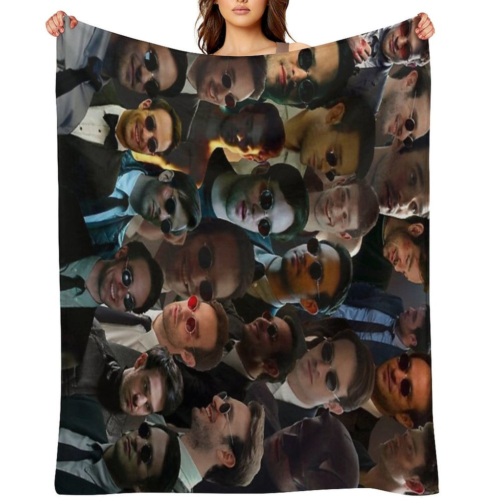 Devil Dare Photo Collage Comfort Throw Blanket
