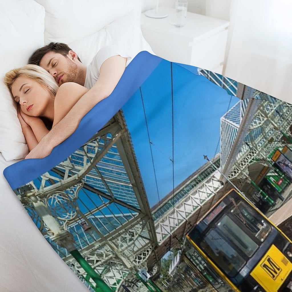 Tynemouth Metro Train Versatility Throw Blanket