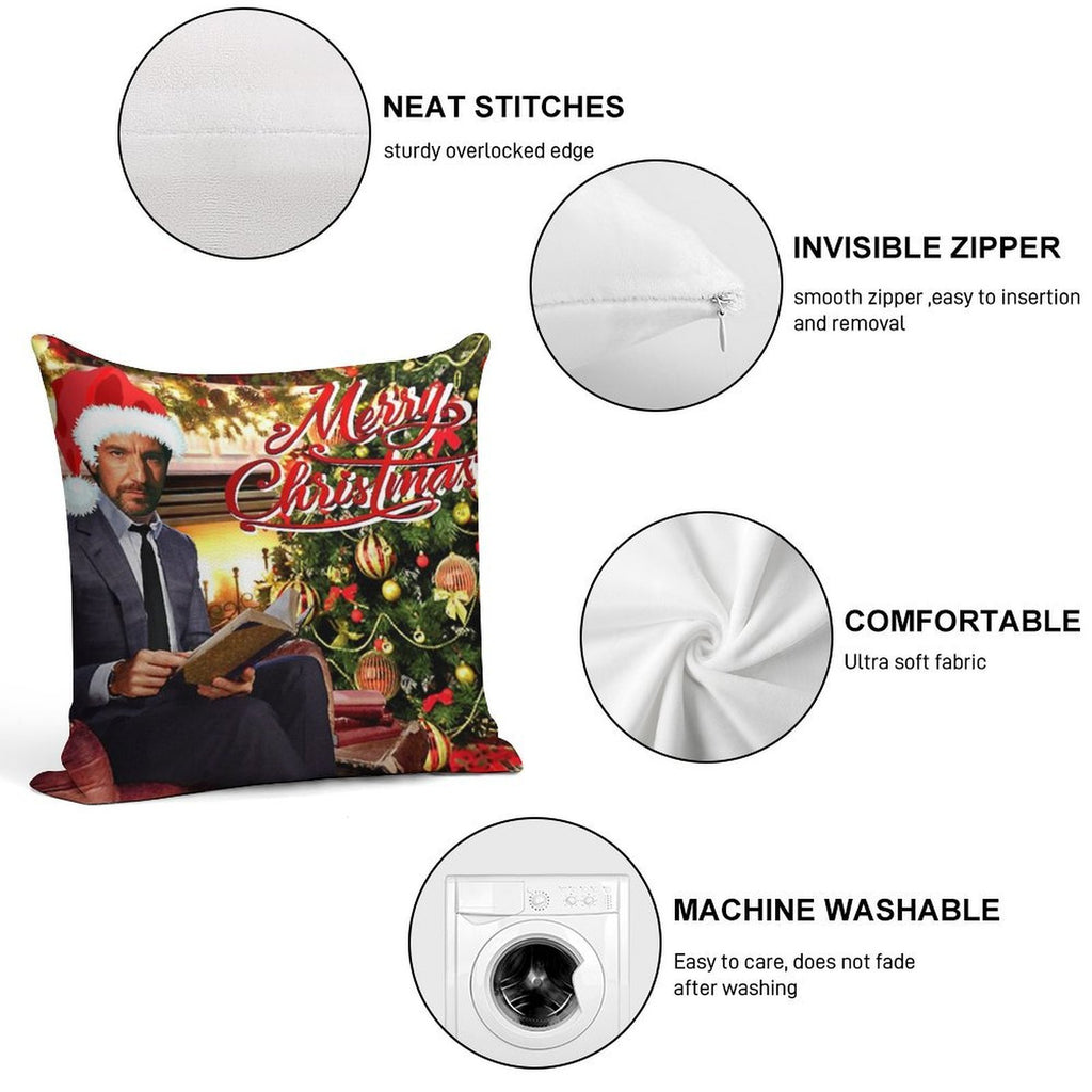 Die Hard Hans Gruber Merry Christmas Soft Bedroom Essential Throw Pillow