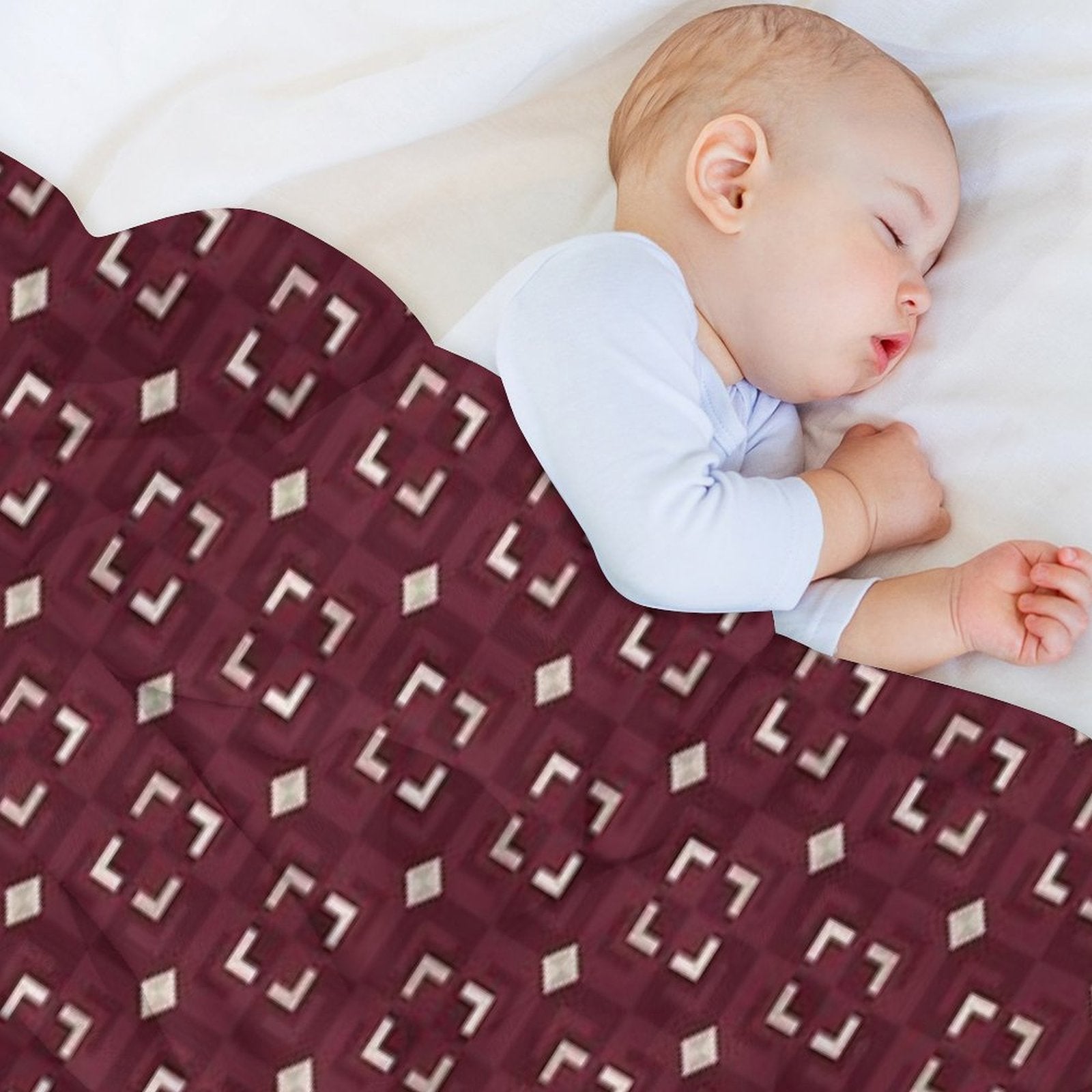 Red Pattern - Board Multi-functional Throw Blanket
