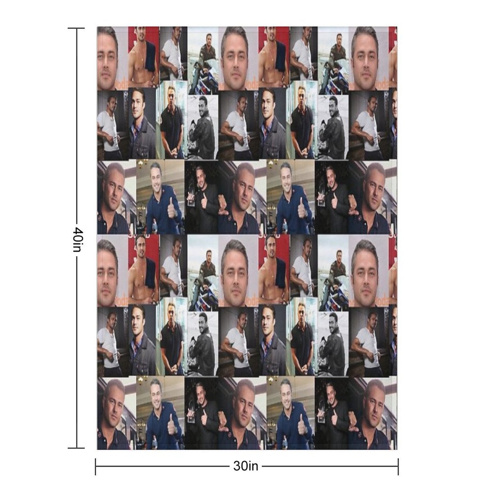 Taylor Kinney Or Kelly Severide Compact Throw Blanket