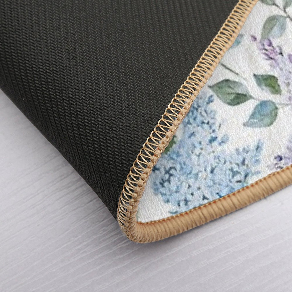 Lilac Flower Retro Vintage Pattern Durable Bath Mat