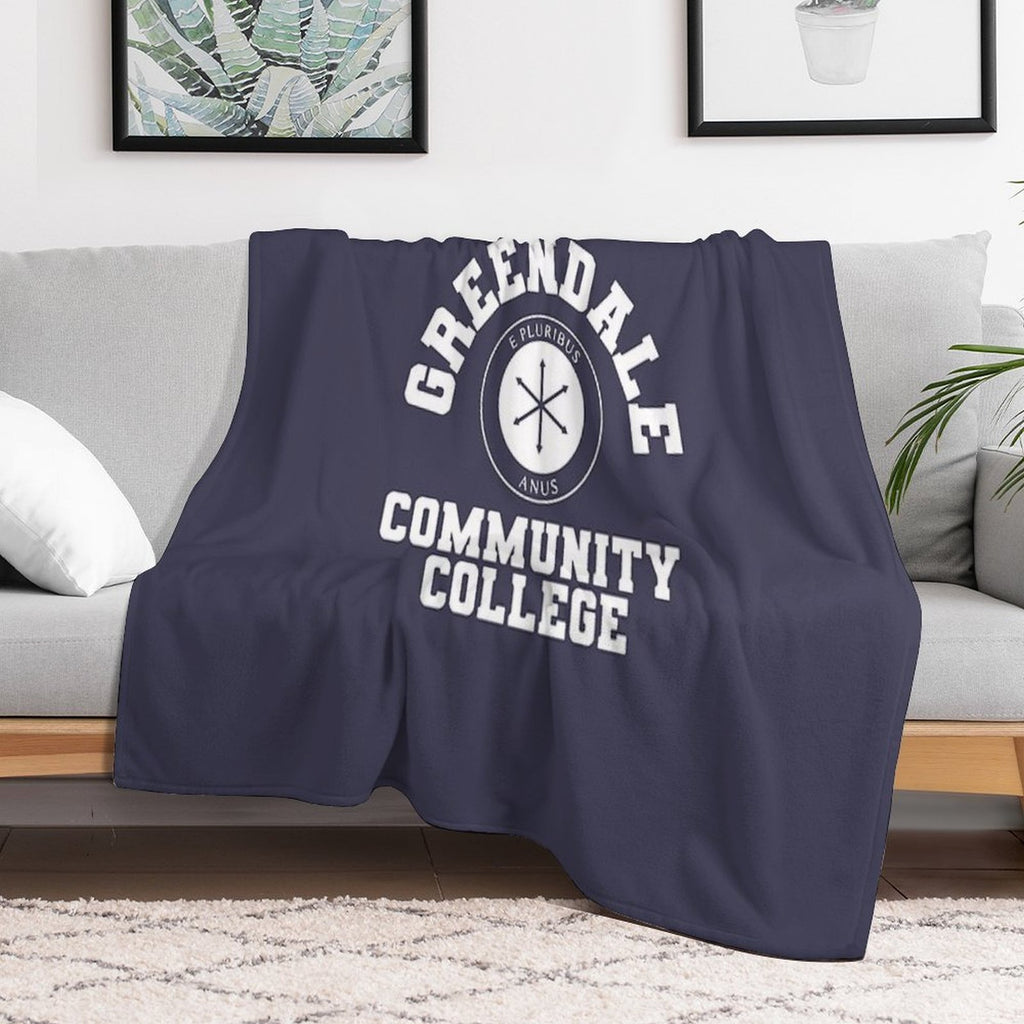 Greendale Community Collage Travel-friendly Throw Blanket
