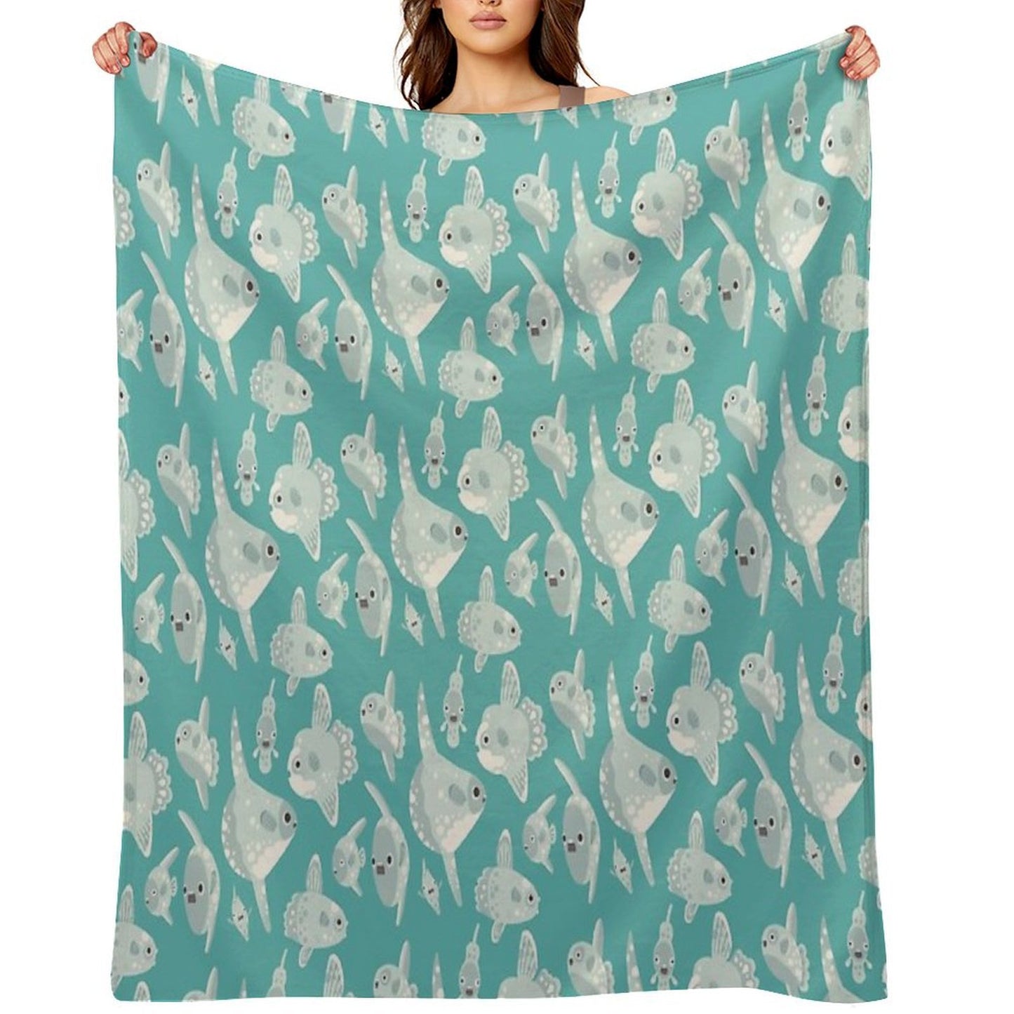 Mola Mola Quick-dry Throw Blanket