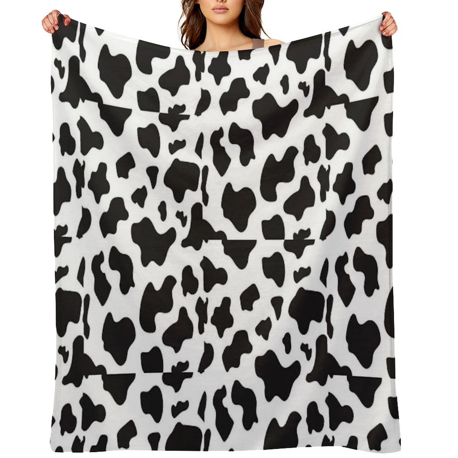 Cow Print Quick-dry Throw Blanket