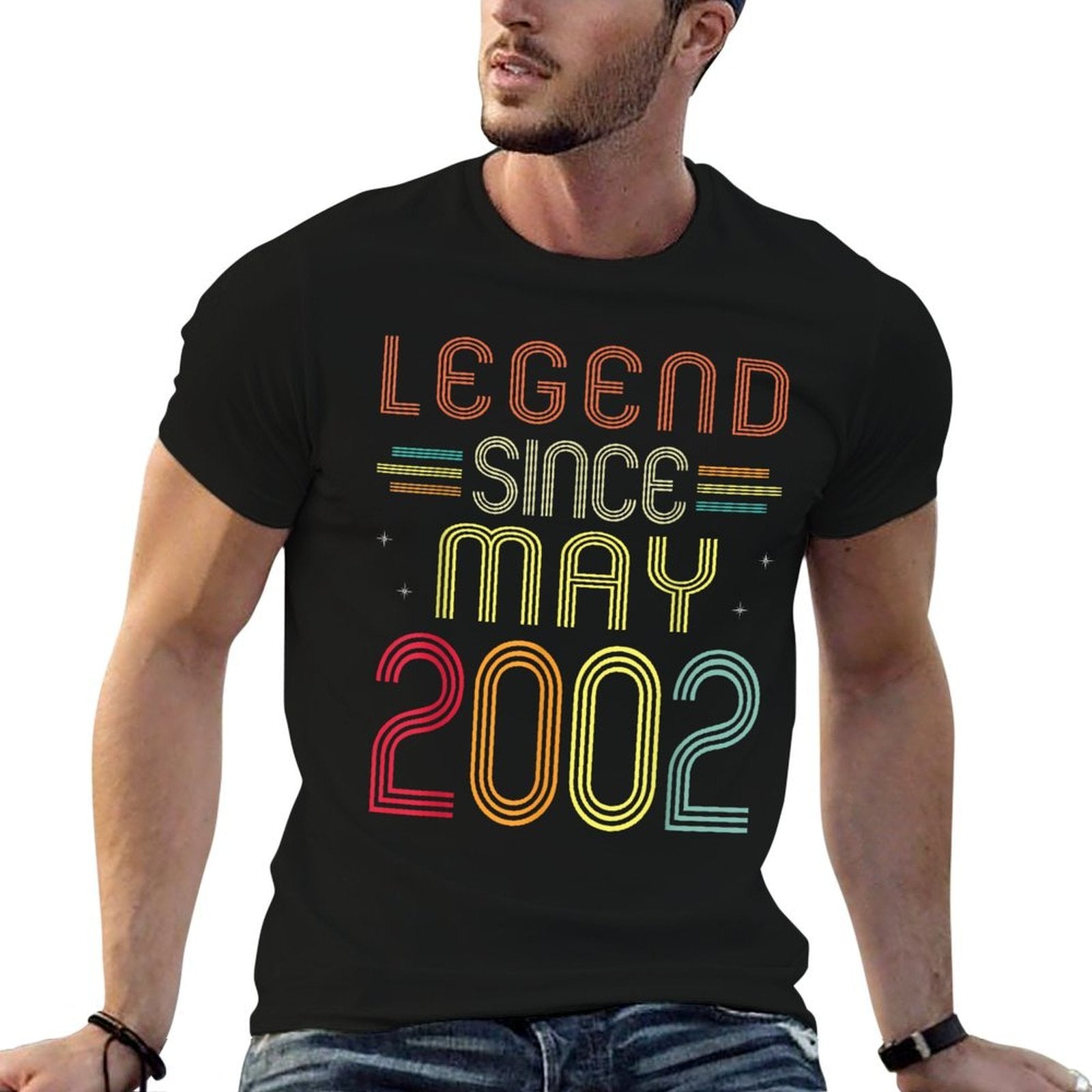 21 Years Old Gifts - Legend Since May 2002 21st Birthday  Versatile T-Shirt
