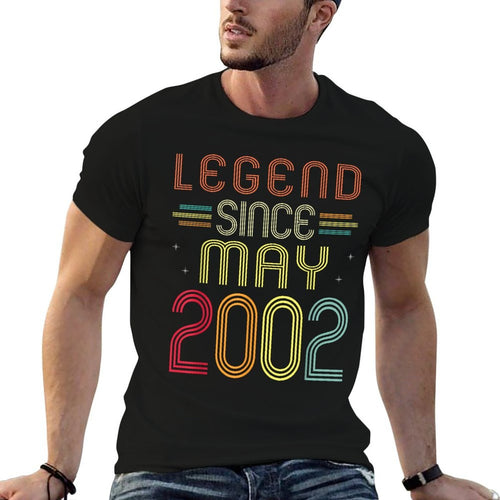 21 Years Old Gifts - Legend Since May 2002 21st Birthday  Versatile T-Shirt