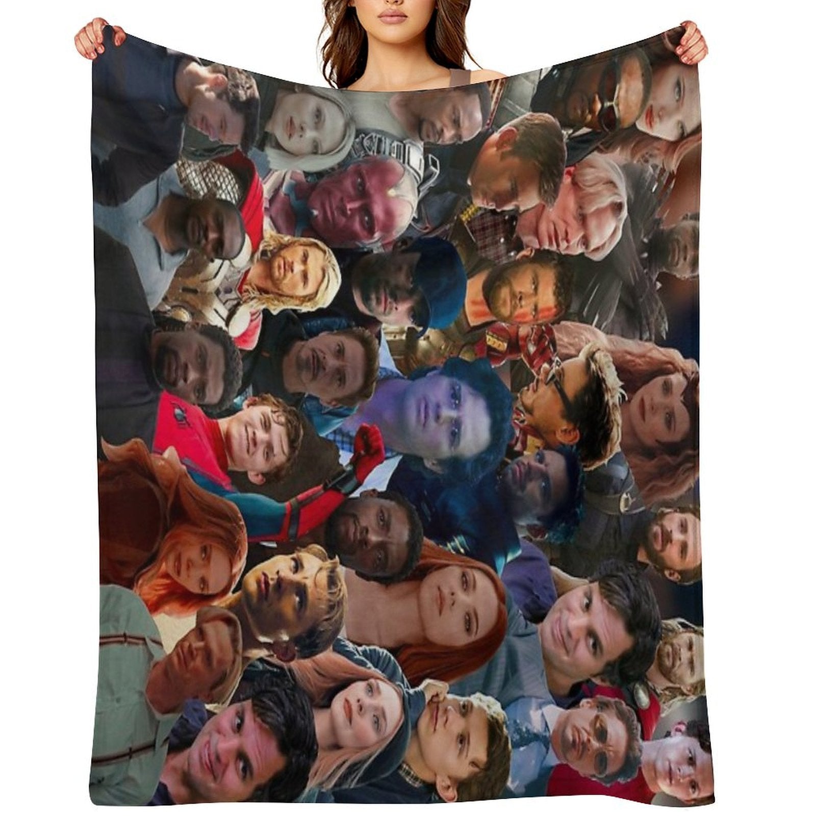 A. Assemble Photo Collage Eco-conscious Throw Blanket
