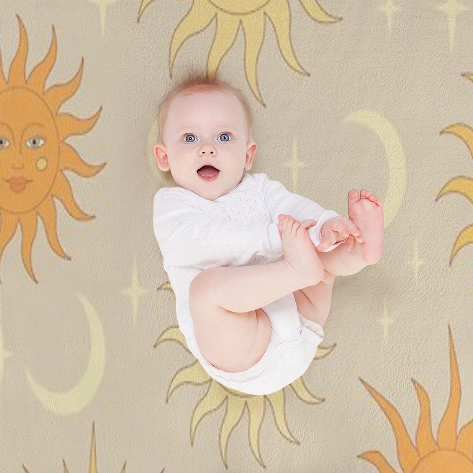 Boho Sun Pattern Durable Throw Blanket