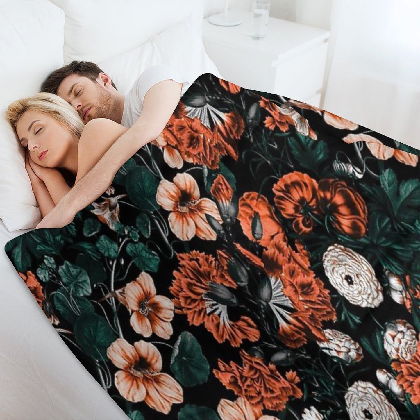 NIGHT FOREST XVII-A Eco-conscious Throw Blanket