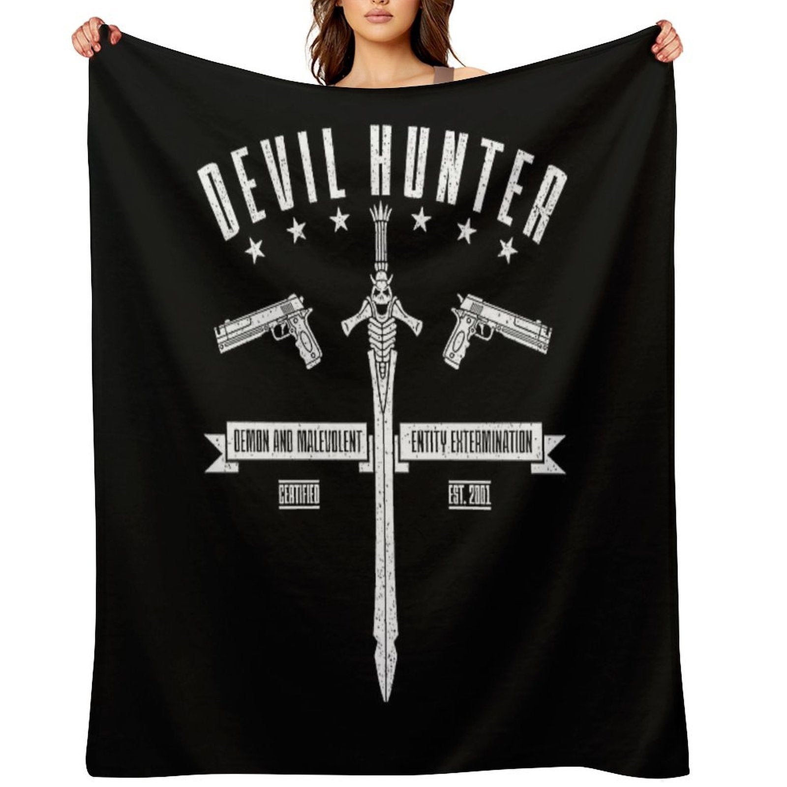 Devil May Cry Sustainable Throw Blanket