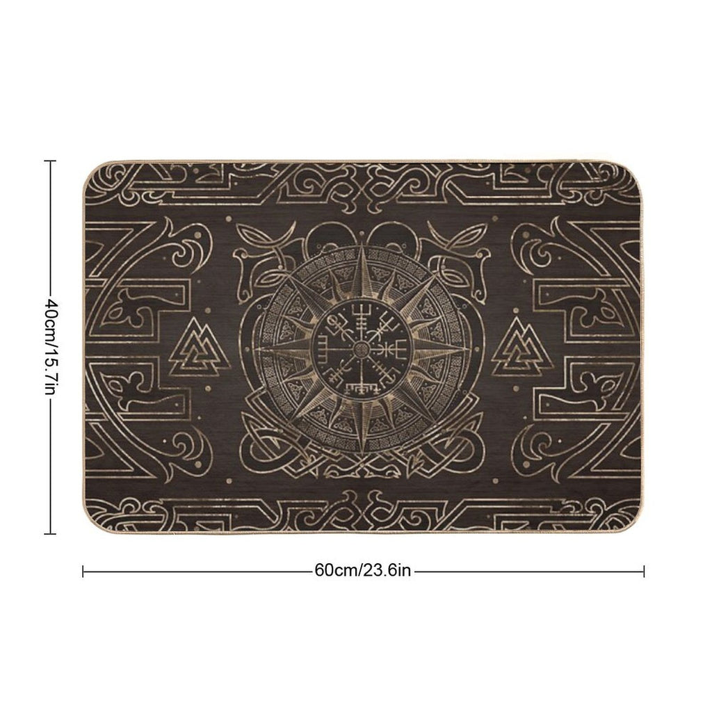 Vegvisir - Viking Compass Ornament  Multi-Purpose Bath Mat