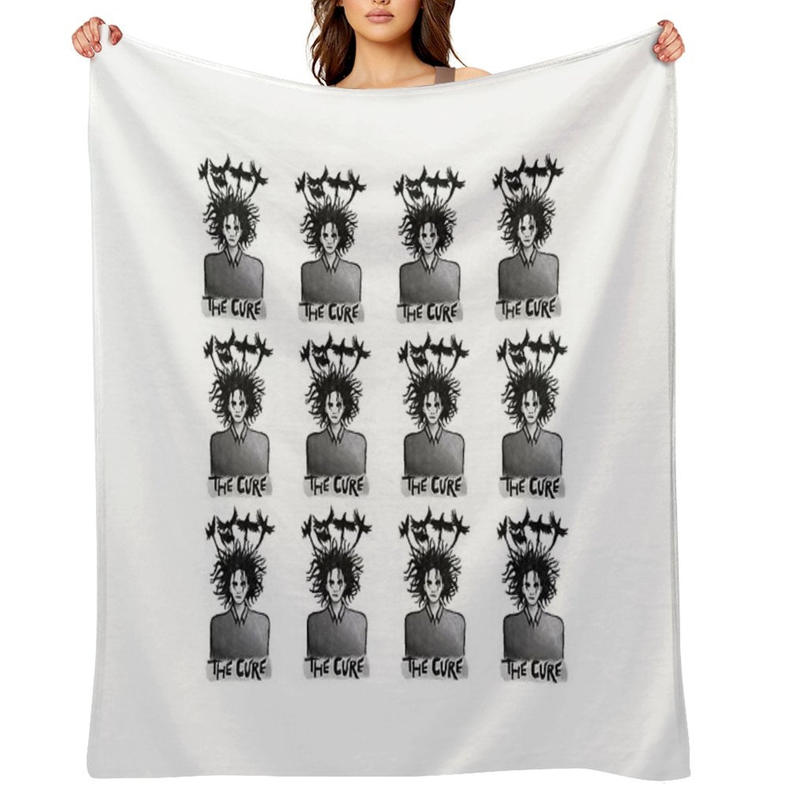 The Cure Print 1 Easy Care Throw Blanket