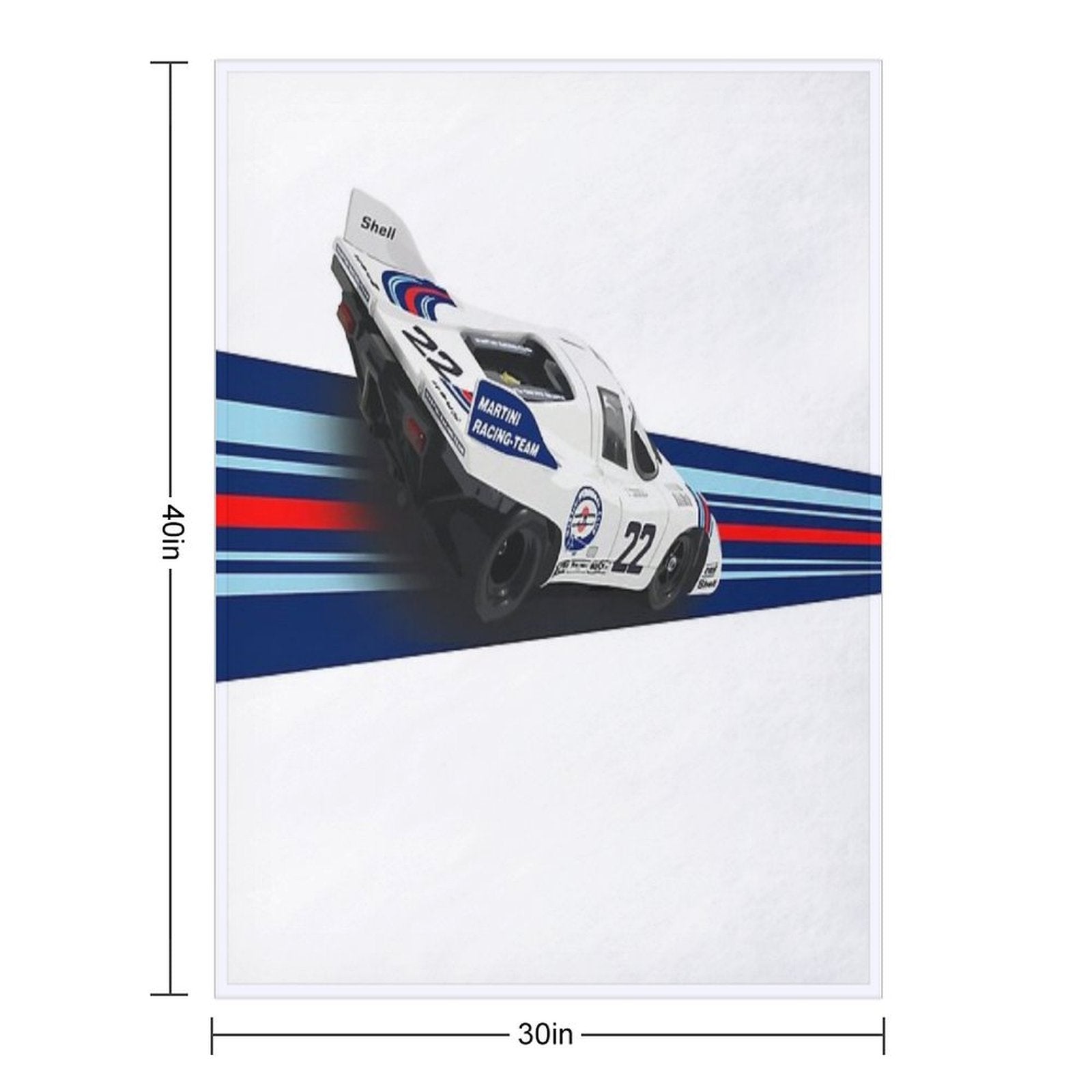 Porsch 917 Martini Racing 1971 Multi-functional Throw Blanket