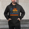 Hawaii Vacation Sunset Cute 70S Vintage Retro Beach Machine Washable Hoodie