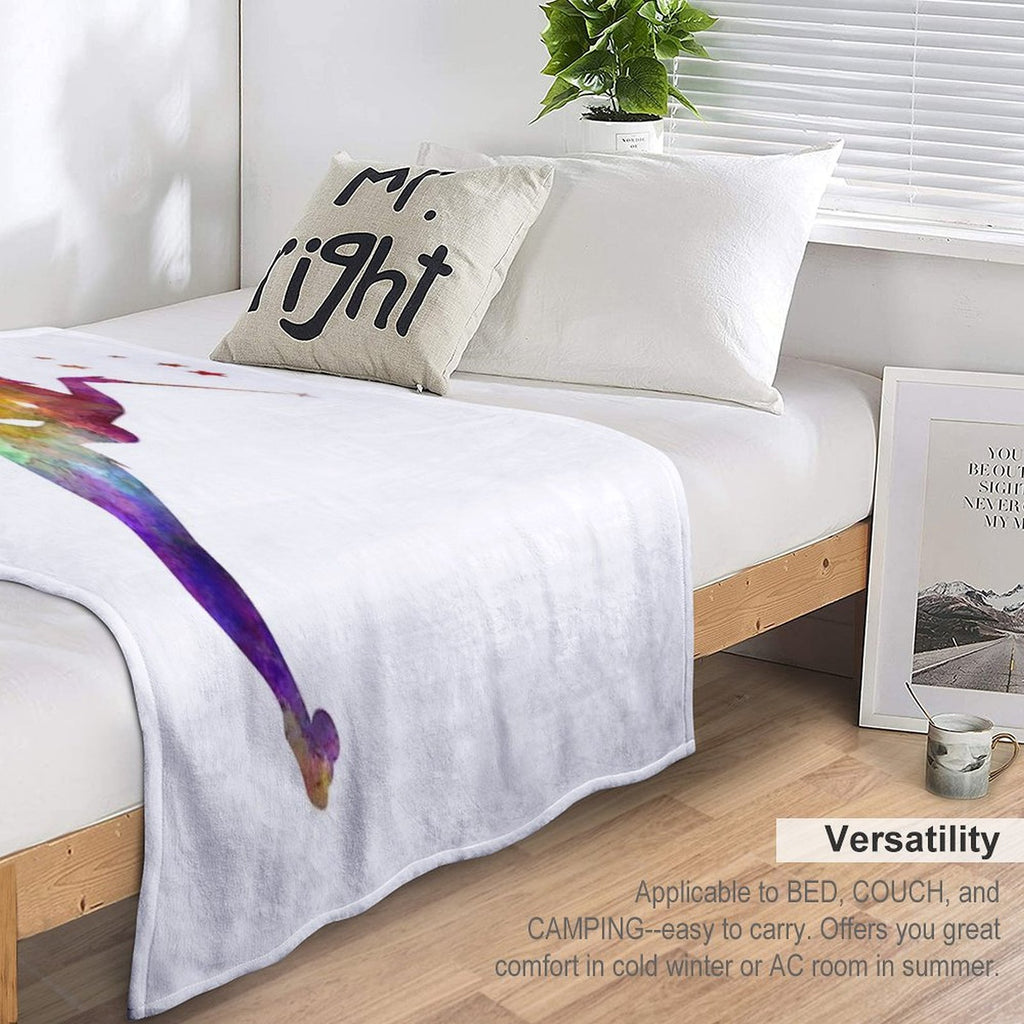 Tinkerbell in Watercolor Durable Throw Blanket