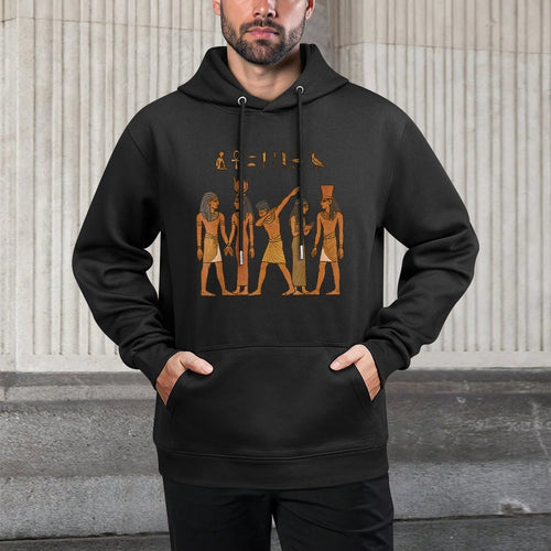 Ancient Egypt Meme Dabbing Funny Pharaoh Hieroglyphic Mobile All-Day Comfort Hoodie
