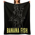 Banana Fish - Ash & Eiji Silhouette Compact Throw Blanket