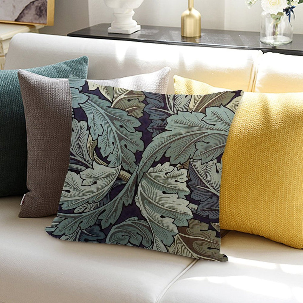 William Morris Acanthus Blue Pattern Soft Home Decor Throw Pillow