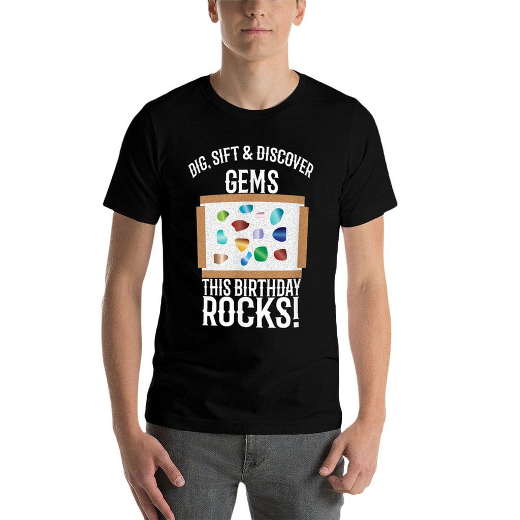 Gem Rock Mining Birthday Party  Soft T-Shirt