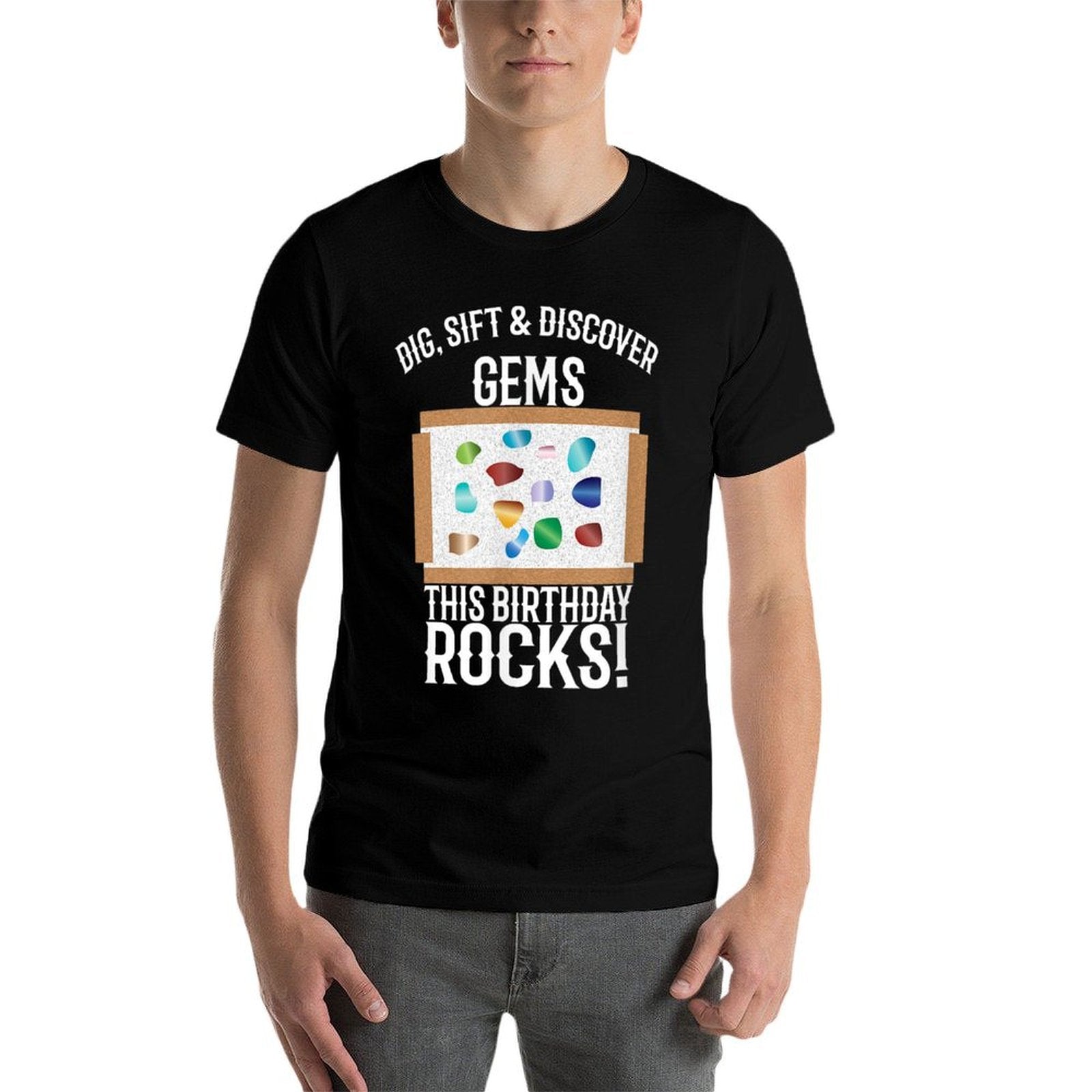 Gem Rock Mining Birthday Party  Soft T-Shirt