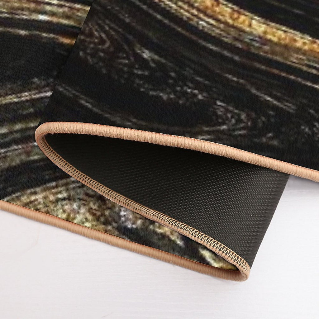 Black Gold Marble  Non-Slip Bath Mat