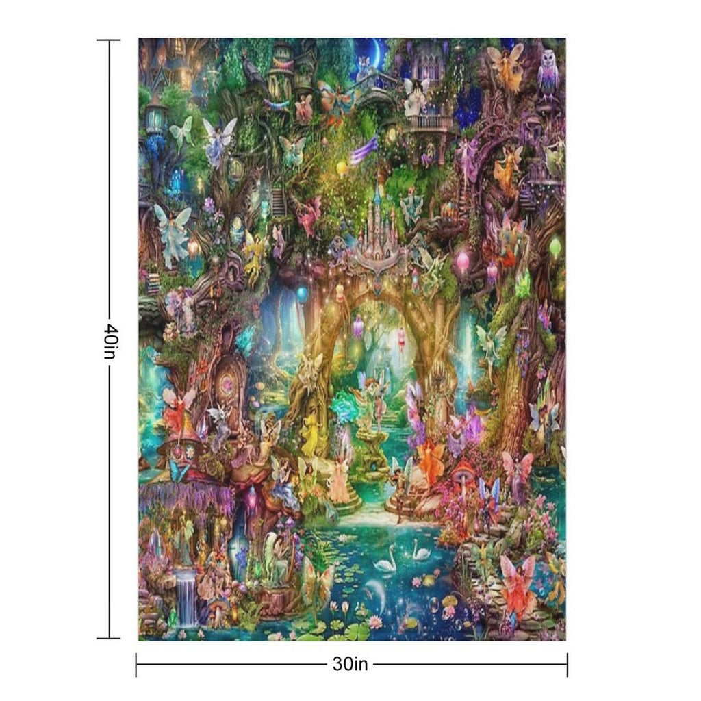 The Grand Butterfly Ball Plush Throw Blanket