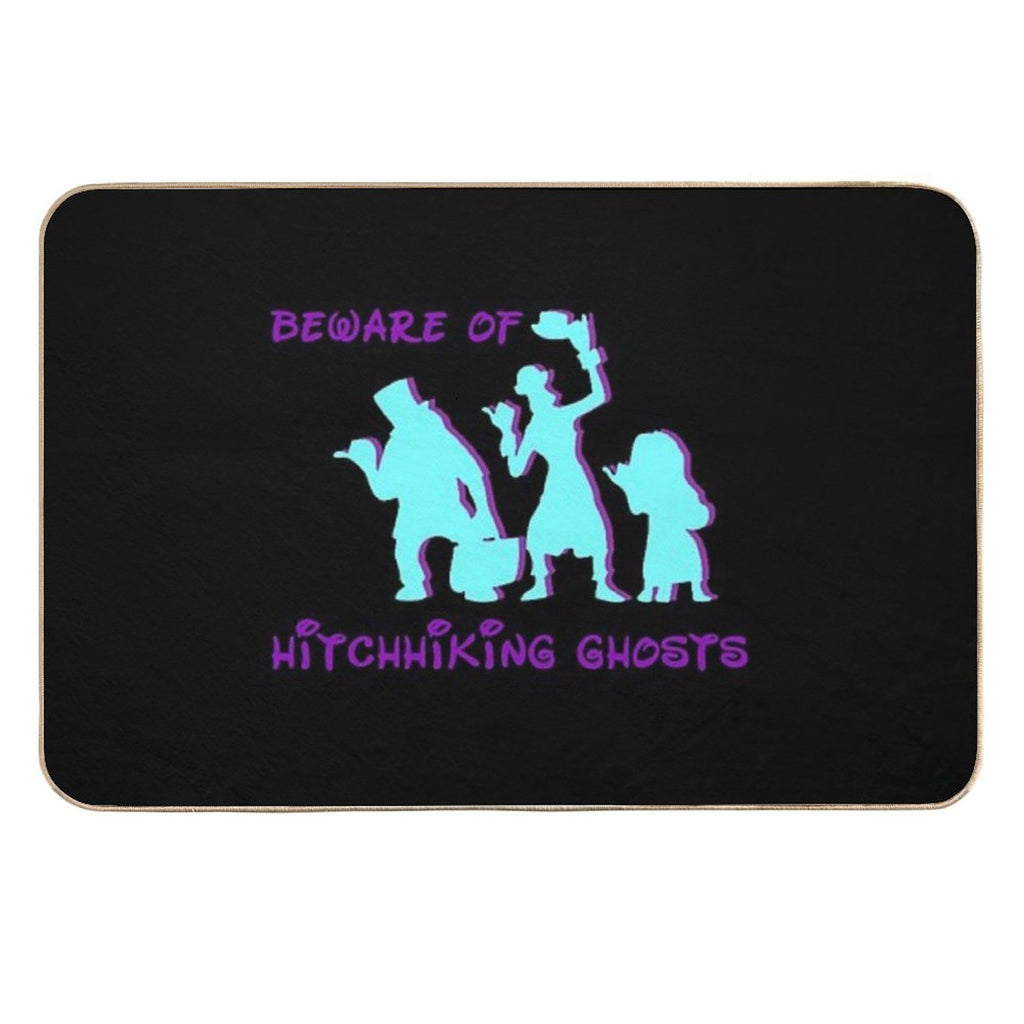 Beware Of Hitchhiking Ghosts  High-Traffic Bath Mat