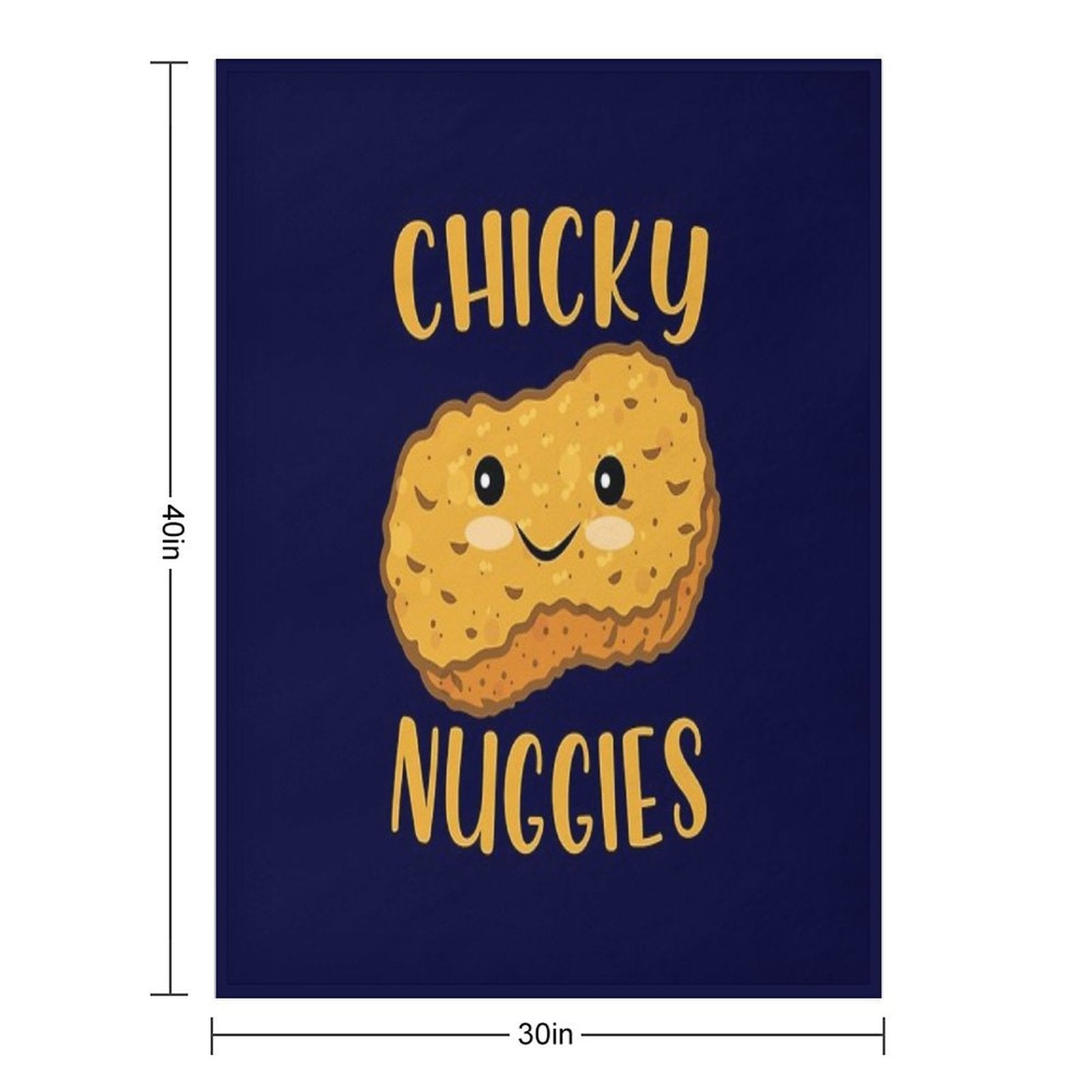 Chicky Nuggies Anti-pilling Throw Blanket