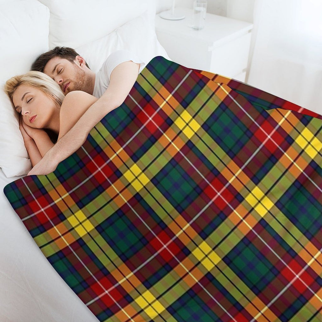 Buchanan Modern Hunting Tartan  Clan Buchanan  Cute Tartan Premium Throw Blanket