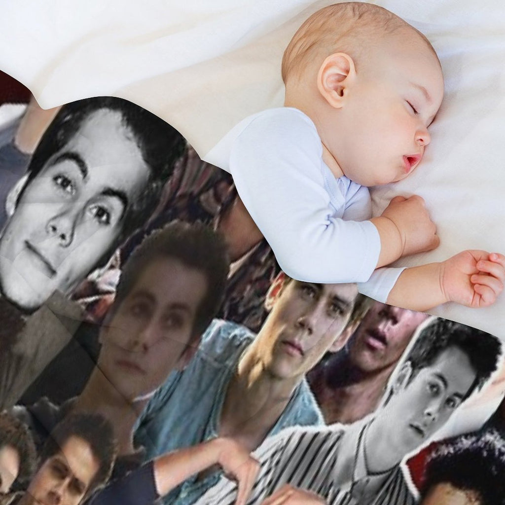 Dylan O'brien Collage Wrinkle-free Throw Blanket
